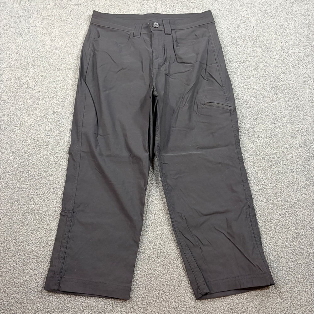 Eddie Bauer Pants Womens 6 Black Horizon Guide Chino Hiking Utility C1061086